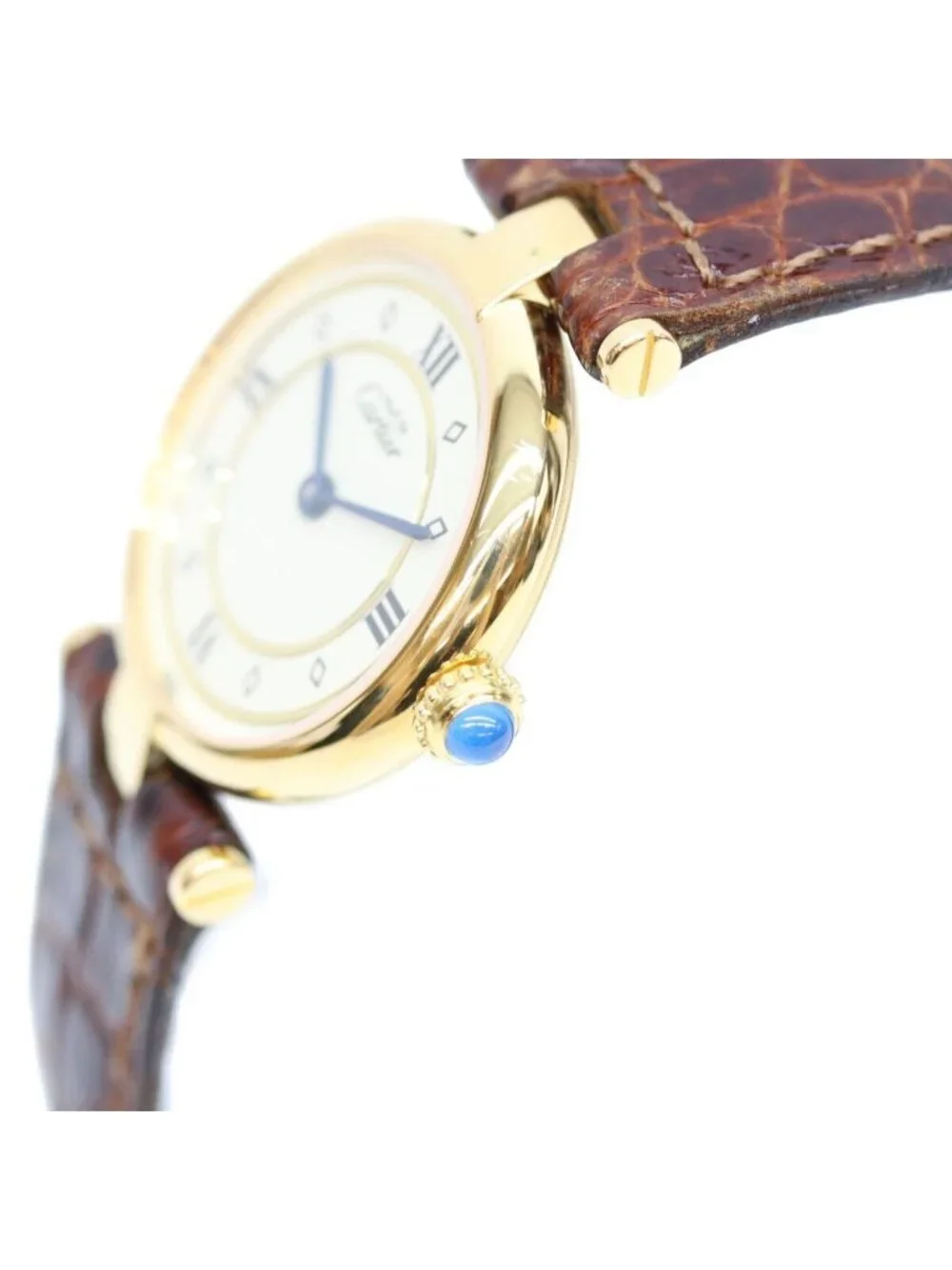 Cartier Must Vendome SM Vermeil Roman Dial Watch
